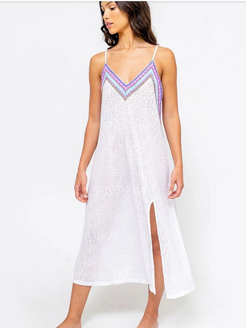 Pitusa White Slip Dress Coverup Size M-XL